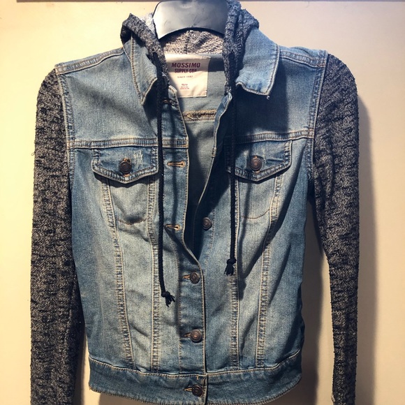Mossimo Supply Co. Jackets & Coats | Womens Mossimo Hooded Denim Jacket Size Xs | Poshmark